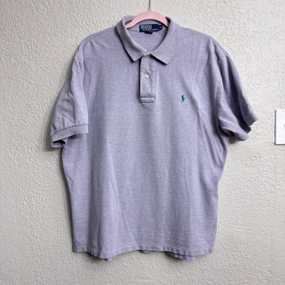 Polo by Ralph Lauren Men's Lavender Polo - Size L - Picture 1 of 5